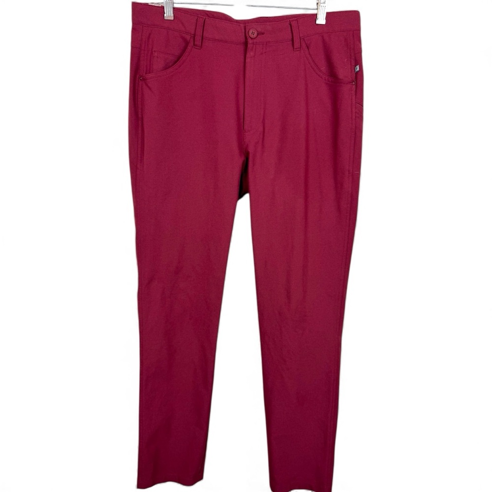 Ping Sensorcool Golf Pants Men 34X33 Cranberry Red Outdoor Sports Activewear